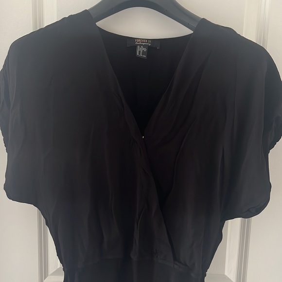 Forever 21 Black Bodysuit Extra Large - Picture 2 of 4